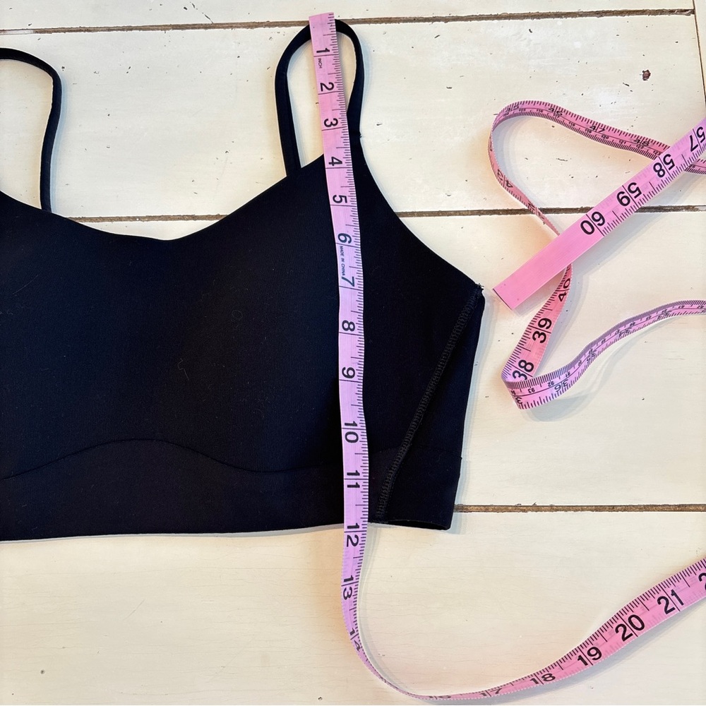 CALIA by Carrie Underwood Women's Square Neck Bralette Top in Pure Black - Picture 5 of 7